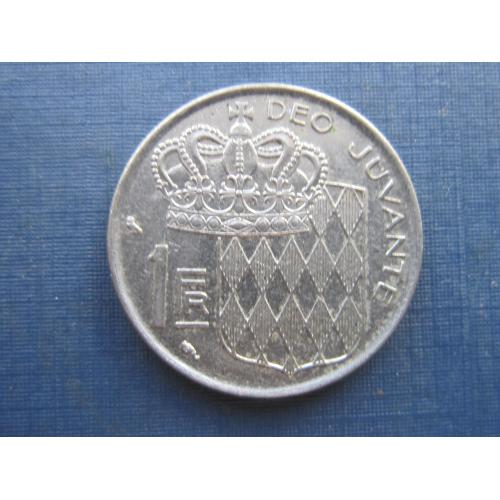 Монета 1 франк Монако 1960