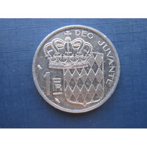 Монета 1 франк Монако 1968