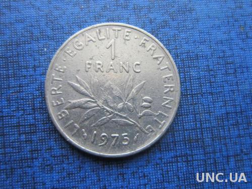 монета 1 франка Франция 1975

