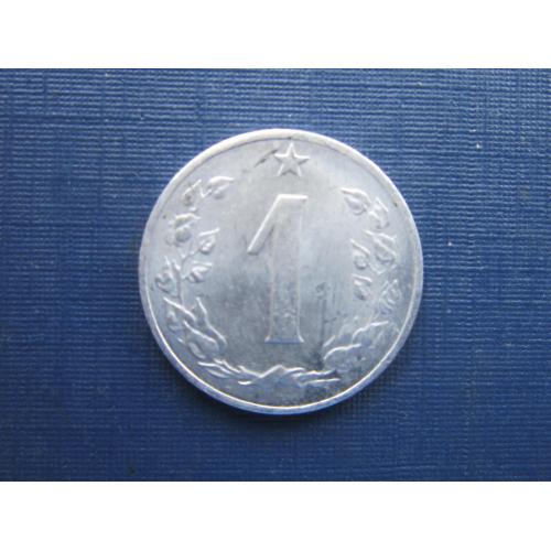 Монета 1 геллер Чехословакия 1962