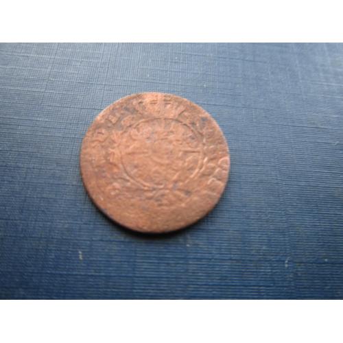 Монета 1 грош Польша 1764-1769 Станислав Август Понятовский как есть