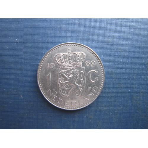 Монета 1 гульден Нідерланди 1969