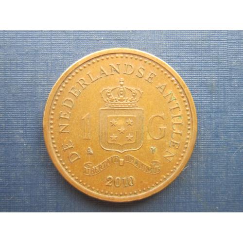 Монета 1 гульден Нидерландские Антильские острова Антилы 2010