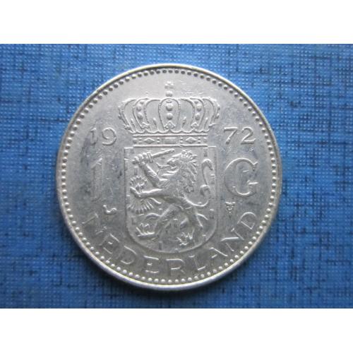 Монета 1 гульден Нидерланды 1972