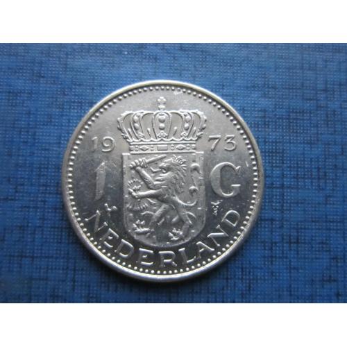 Монета 1 гульден Нидерланды 1973