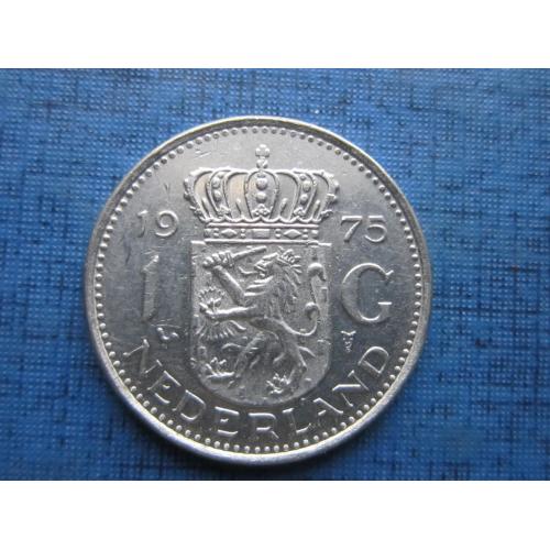 Монета 1 гульден Нидерланды 1975