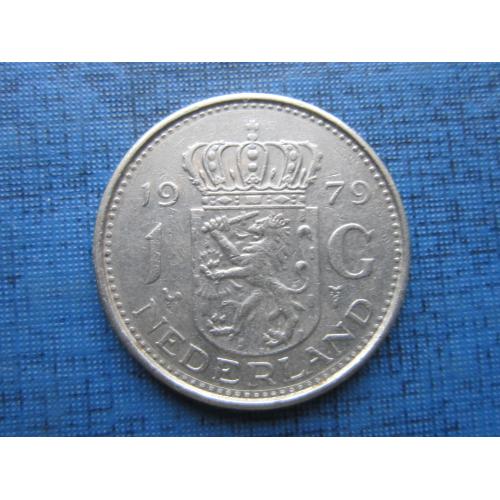 Монета 1 гульден Нидерланды 1979