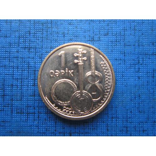 Монета 1 гяпик Азербайджан 2006 музыкальные инструменты музыка UNC