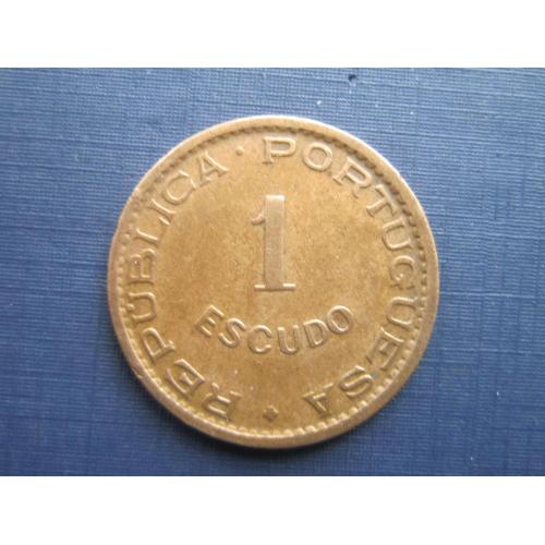 Монета 1 искудо Ангола Португальская 1956