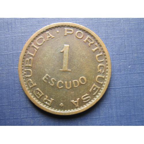 Монета 1 искудо Ангола Португальская 1972