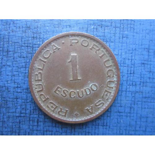 Монета 1 искудо Мозамбик Португальский 1957