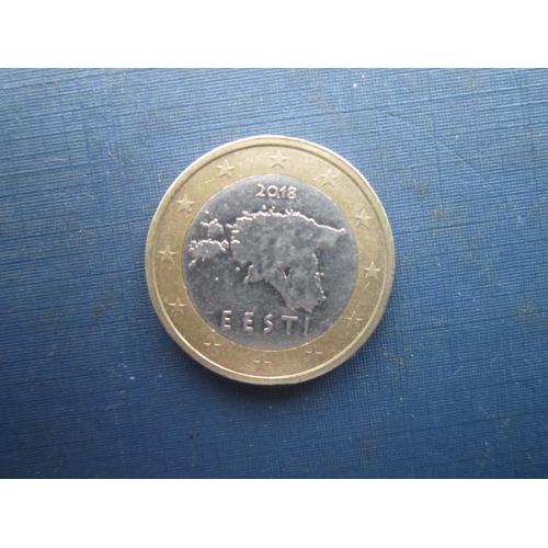 Монета 1 євро Естонія 2018