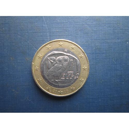 Монета 1 євро Греція 2010 фауна птах сова