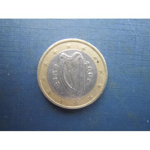 Монета 1 євро Ірландія 2002