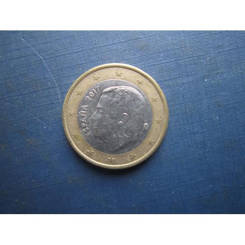 Монета 1 євро Іспанія 2017