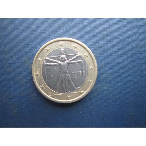 Монета 1 євро Італія 2008