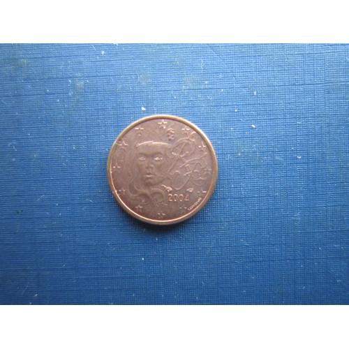Монета 1 євроцент Франція 2004