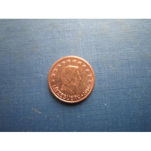 Монета 1 євроцент Люксембург 2010