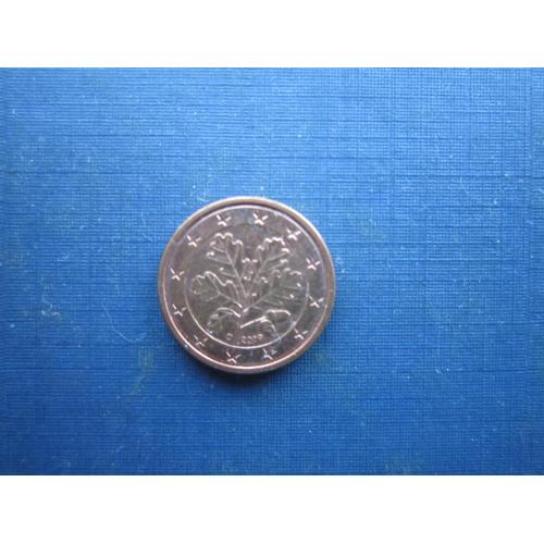 Монета 1 євроцент Німеччина 2009 D