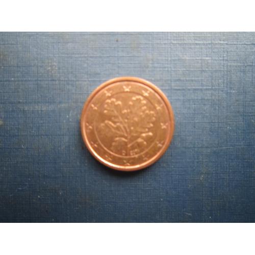 Монета 1 євроцент Німеччина 2011 D