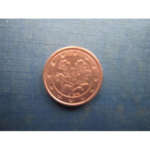 Монета 1 євроцент Німеччина 2015 J