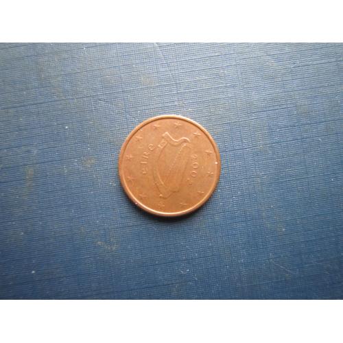 Монета 1 євроцент Ірландія 2002