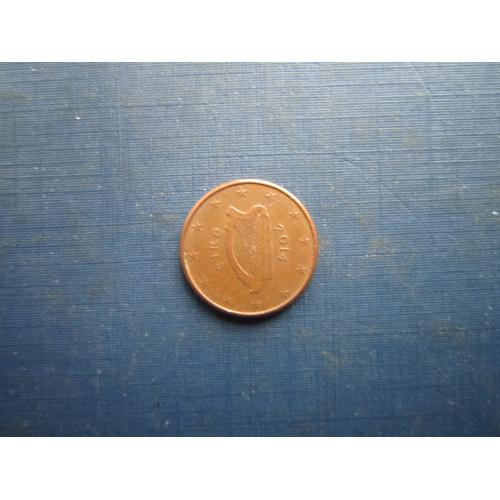 Монета 1 євроцент Ірландія 2014