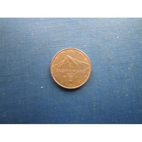 Монета 1 євроцент Словаччина 2013