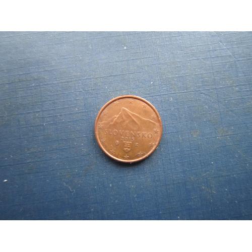 Монета 1 євроцент Словаччина 2015