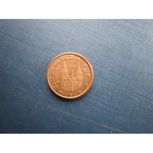 Монета 1 євроцент Іспанія 2004