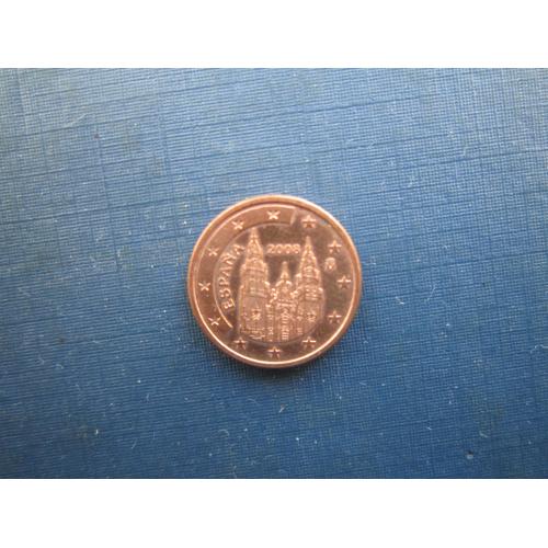 Монета 1 євроцент Іспанія 2008