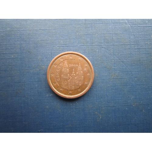 Монета 1 євроцент Іспанія 2009