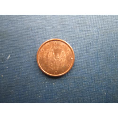 Монета 1 євроцент Іспанія 2012