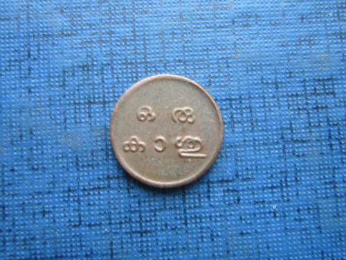 Монета 1 кэш Индия Траванкор провинция 1938-1949 состояние