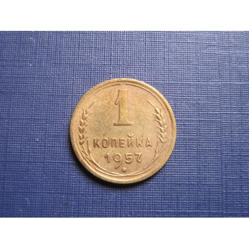 Монета 1 копейка СССР 1957 хорошая