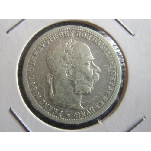 Монета 1 корона (крона) Австро-Венгрия 1898 серебро