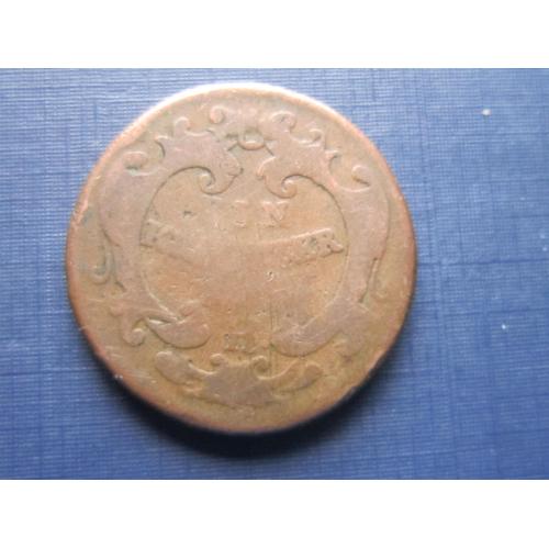 Монета 1 крейцер Австрия Священная Римская империя 1760-1780 Н Гюнцбург Мария Терезия