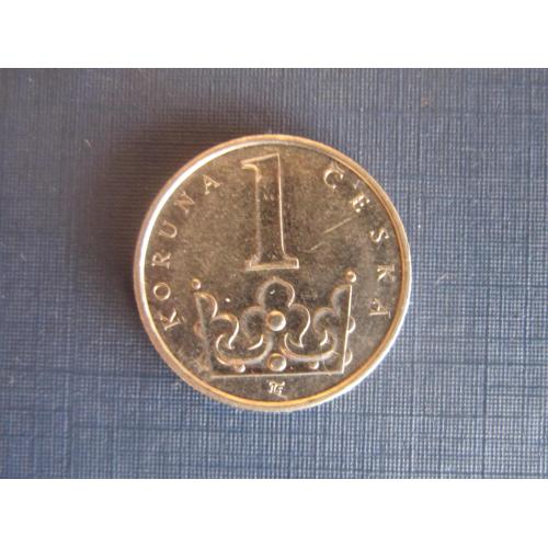 Монета 1 крона Чехия 2003
