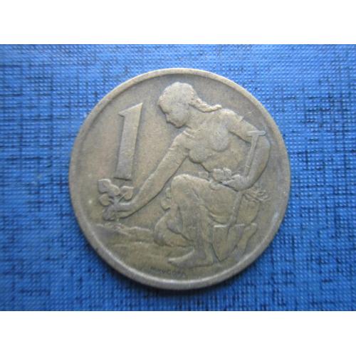 Монета 1 крона Чехословакия ЧССР 1970