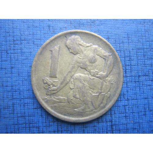 Монета 1 крона Чехословакия ЧССР 1975