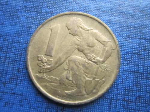 Монета 1 крона Чехословакия ЧССР 1984