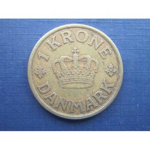 Монета 1 крона Дания 1924