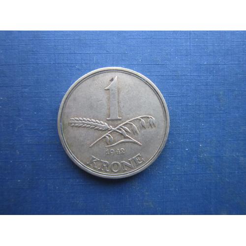 Монета 1 крона Данія 1942