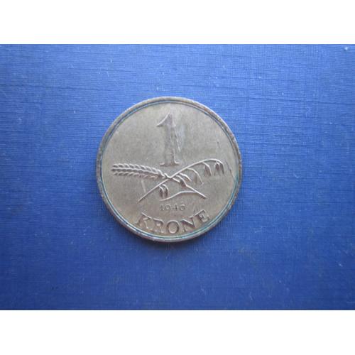 Монета 1 крона Дания 1946
