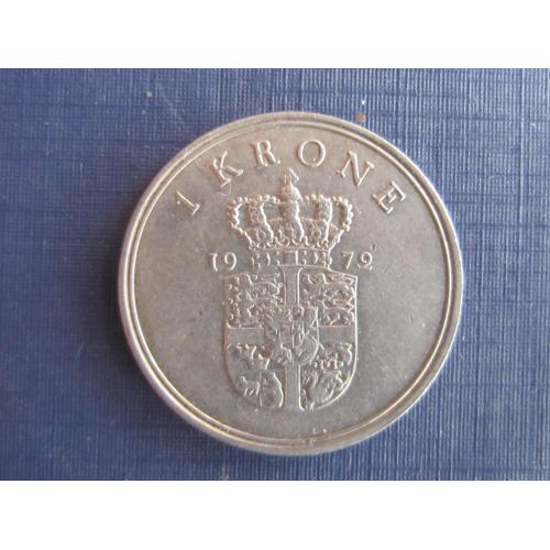 Монета 1 крона Дания 1972