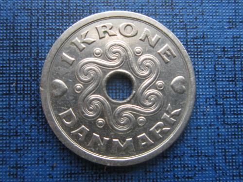 монета 1 крона Дания 1995