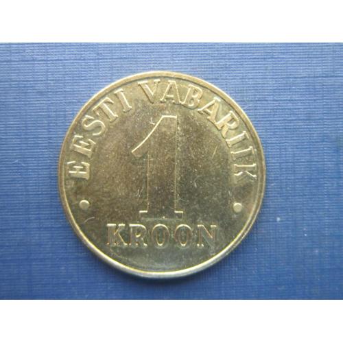 Монета 1 крона Эстония 2000