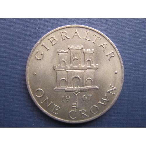 Монета 1 крона Гибралтар Великобритания 1967