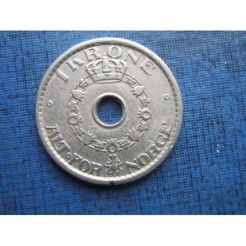 Монета 1 крона Норвегия 1950