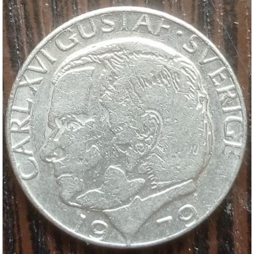 Монета 1 крона Швеция 1979